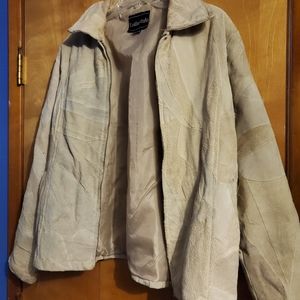 XXXL suede leather jacket
